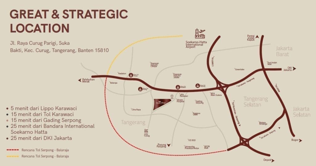 Lokasi Suma Village Karawaci