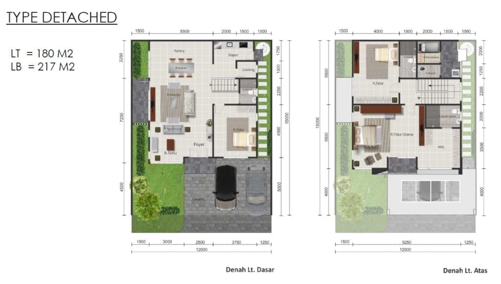 Layout Menteng Village Detached