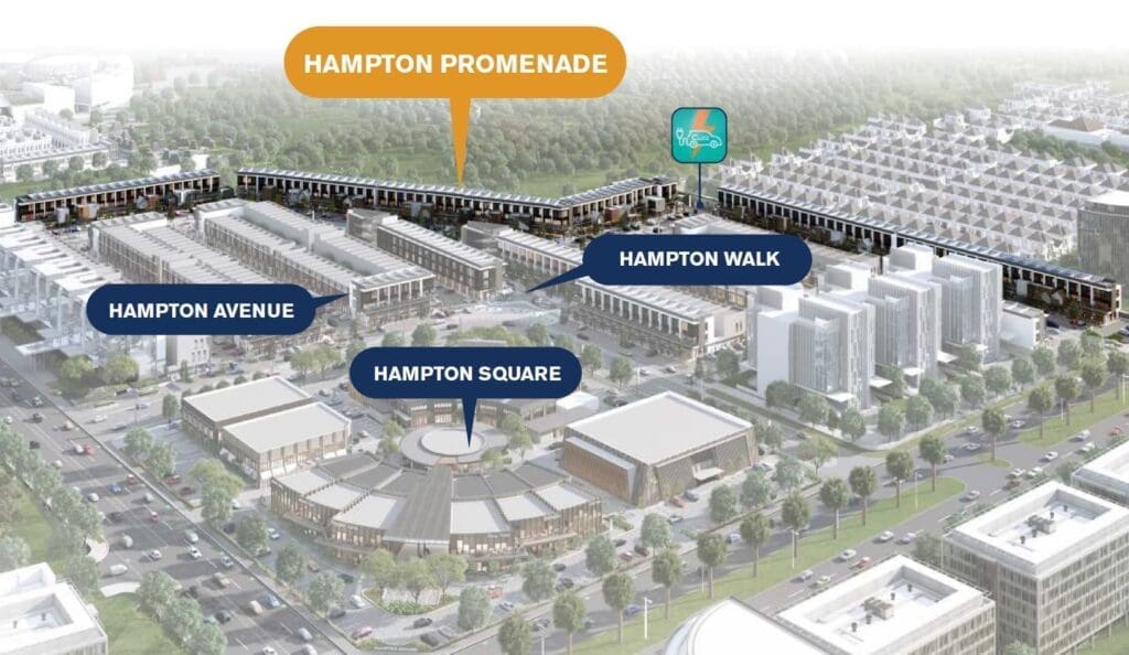 Lokasi Ruko Hampton Promenade