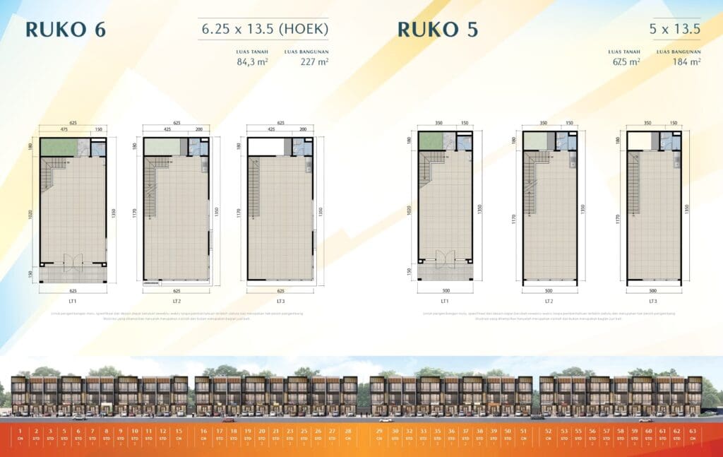 Siteplan Ruko City Hub Commercial Summarecon Serpong
