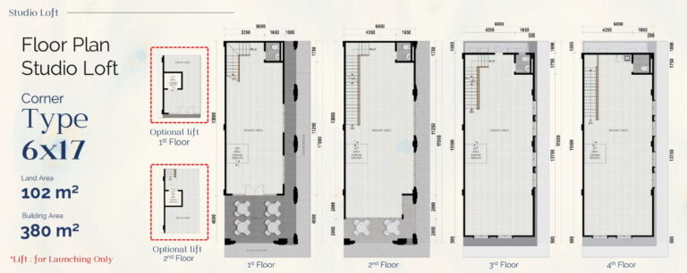 Floorplan Studio Loft Corner
